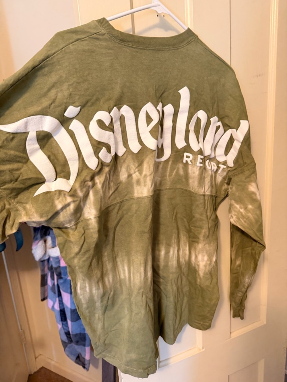 Disney Olive Green V-Neck Spirit Jersey Tee